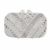 Silver Crystal Clutch view 4