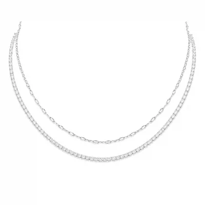Sparkle & Flat Necklace