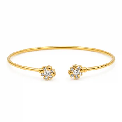 Stone Petal Bangle
