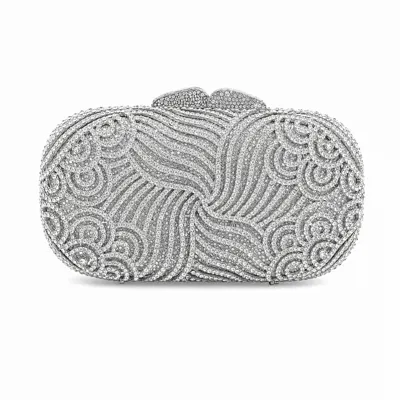 Silver Stone Clutch