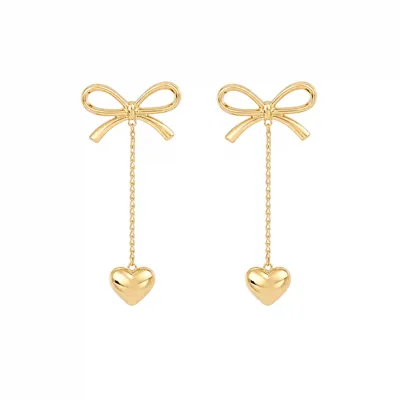 Bow Drop Earring