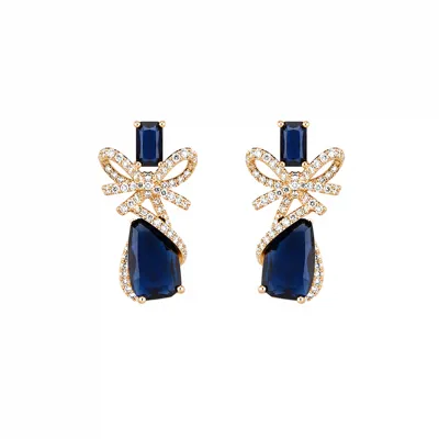 Crystal Curl Earrings