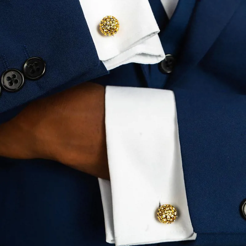 Gold Ball Cufflinks