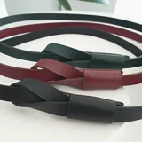 Adjustable Leather Belt view 2