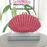 Shell Crystal Clutch view 1