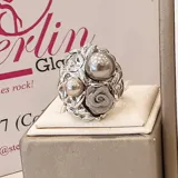 Victorian Pearl Ring view 2