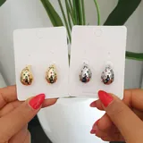 Stone Dotted Earring view 1