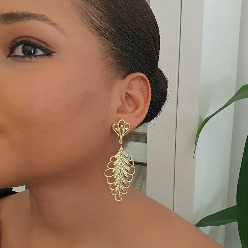 Fishbone Earring