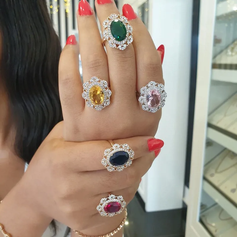 Elegant Symphony Rings