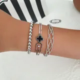 Single Petal Line Bangle view 5