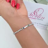 Crystal Ball Link Bracelet view 3