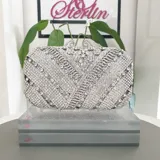 Silver Crystal Clutch view 1