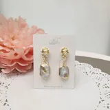 Gold Pearl Earring view 1