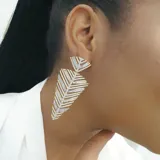 Prong Leaf Earrings view 4