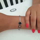 Single Petal Line Bangle view 3