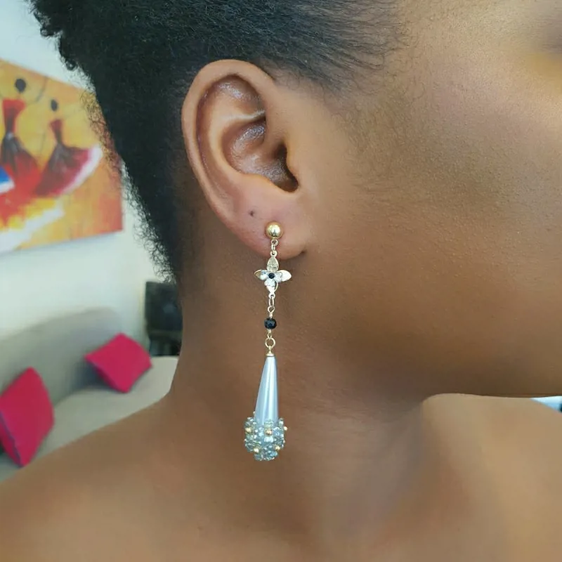 Raven Flower Earrings