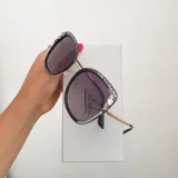 Crystal Frame Sunglasses view 7