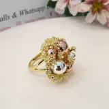 3Tone Textured Ring view 2
