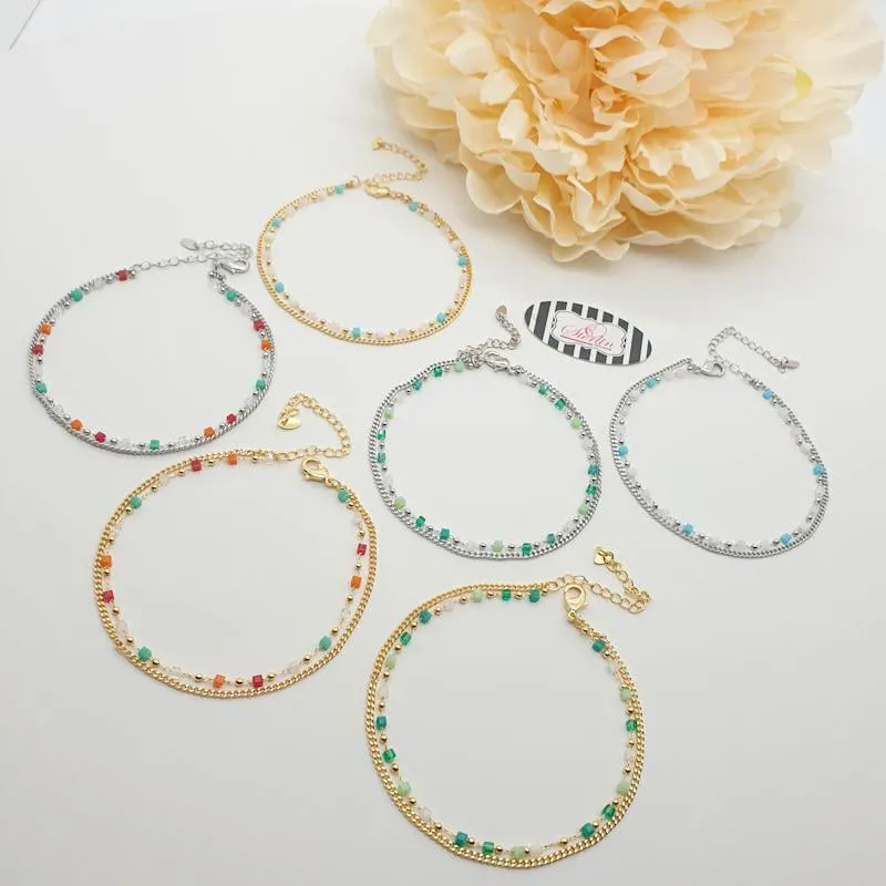 Layered Double Anklets