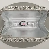 Silver Crystal Clutch view 3