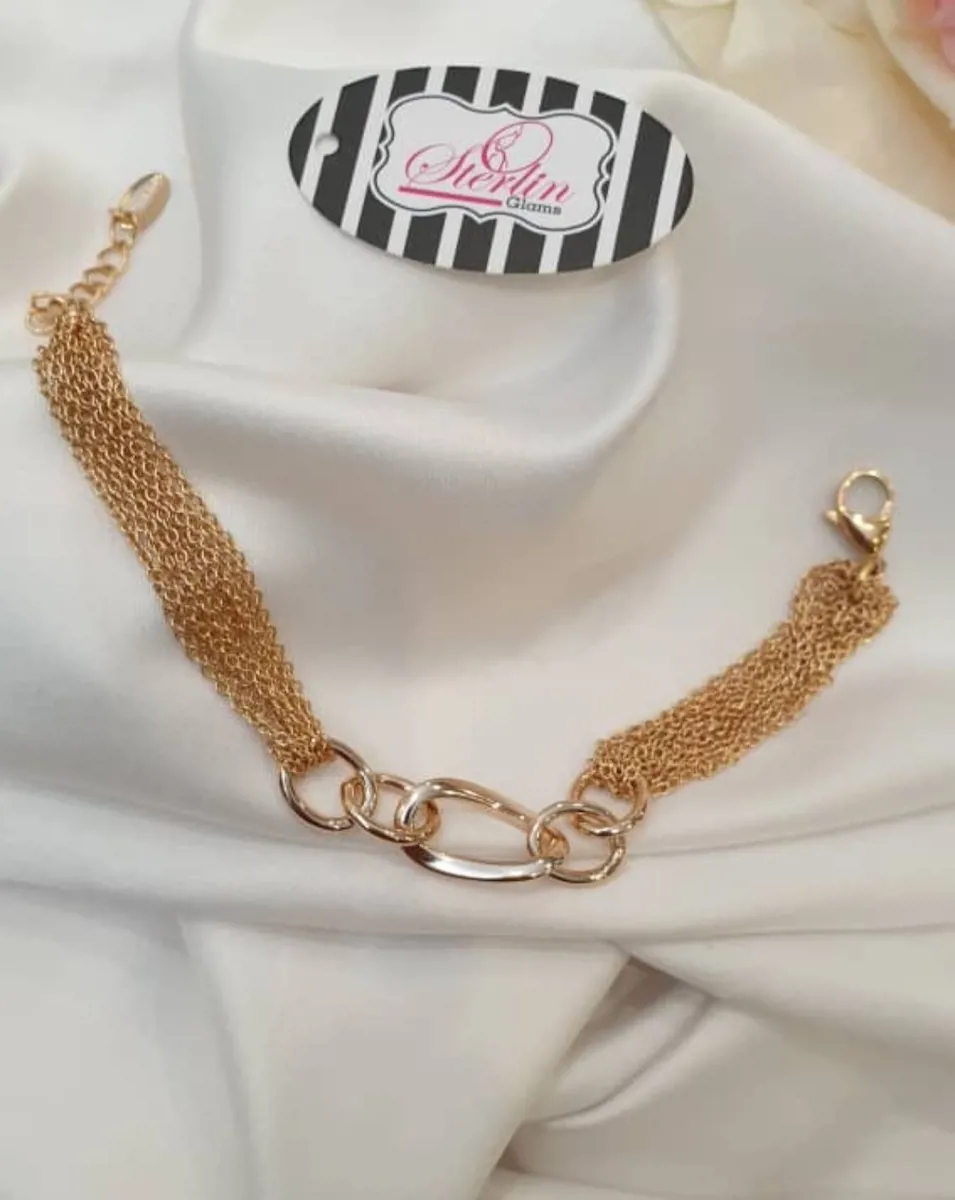 Gold Circle Chain Brecelet