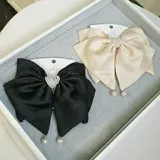 Pearl Bow Hair Clip view 1