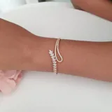 Crystal Vine Cuff Bangle view 3