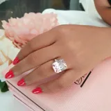 Rectangle Stone Ring view 2