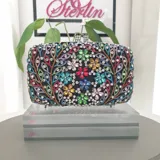 Colourful Crystal Clutch view 1