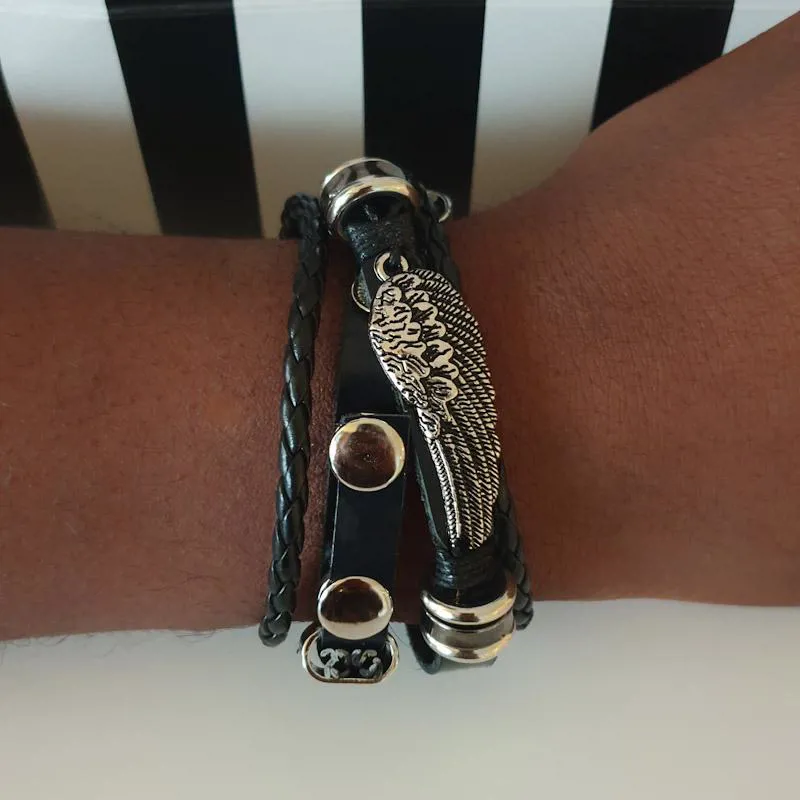 Black Wrap Bracelet