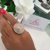 Gold Prong Ring view 3