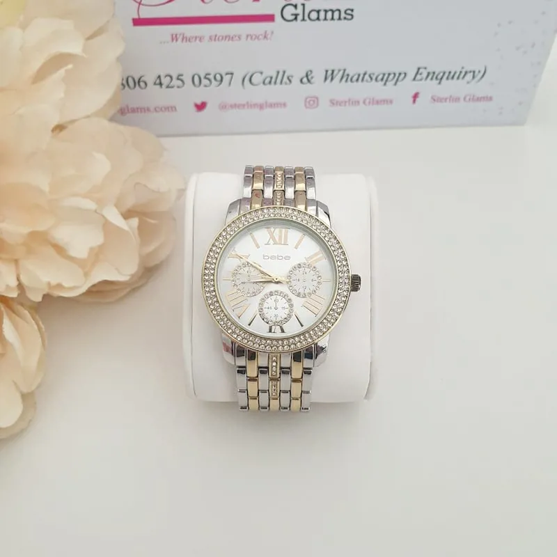 Silver Rosegold Bebe Watch