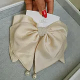 Pearl Bow Hair Clip view 4