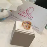 Multi Stone Gold Ring view 1