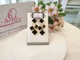 Triple Petal Earrings view 6