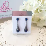 Stone Drop Earrings view 6