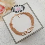 Gold Circle Chain Brecelet view 2