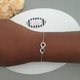 Silver Infinity Bracelet view 1
