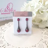 Stone Drop Earrings view 4