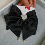 Pearl Bow Hair Clip view 3