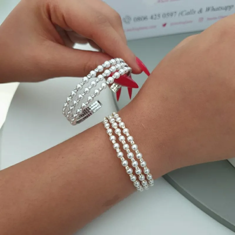 Pearl Bling Bangle