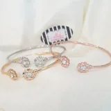 Stone Petal Bangle view 1