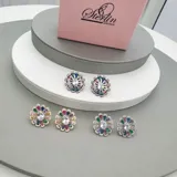 Multi-Colour Bloom Earrings view 1
