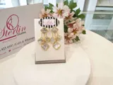 Triple Petal Earrings view 7