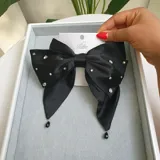 Stoned Bow Hair Clip view 2