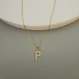 Gold Stone Full Alphabet Necklace view 8