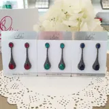Stone Drop Earrings view 1